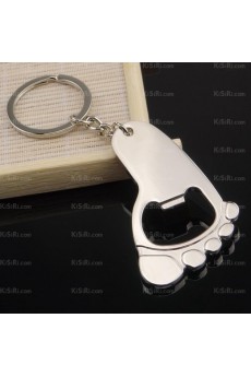 His and Hers Cheap Zinc Alloy Feet Opener Keychain (A Pair)(Same Style)