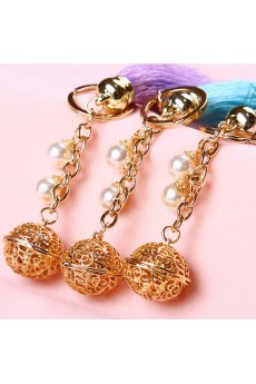 Couples Fashion Tassel Palace bell Keychain (A Pair)(Random Color)