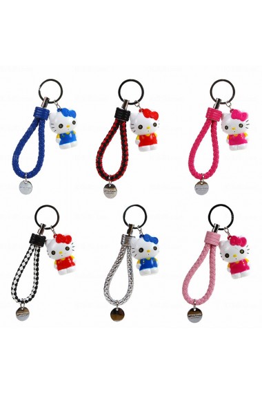 Personalized Bag Pendant  LED Luminous Kitty Keychain (A Pair)(Random Color)