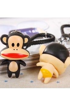 His and Hers Fashion Rotocast  Crayon Shin-chan Monkey Keychain (A Pair)