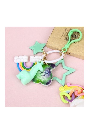 Couples Cheap Rotocast Giraffe Keychain (A Pair)(Random Color)