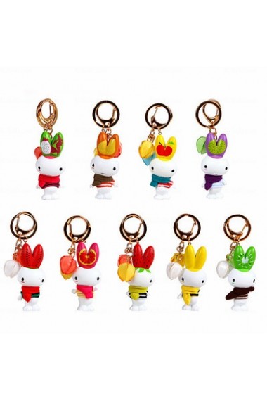 Couples Elegant Plastic Rabbit Keychain (A Pair)(Random Style)