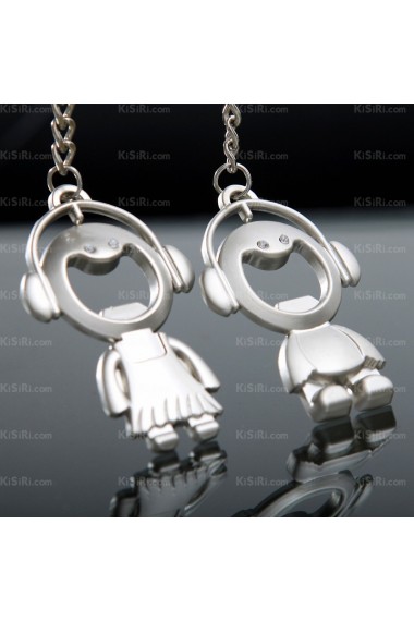 Couples Personalized Zinc Alloy Doll Keychain (A Pair)