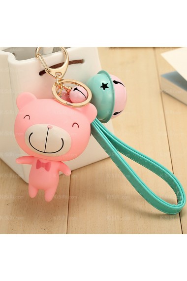 Personalized Teddy Bear Keychain (1 Piece)(Random Color)