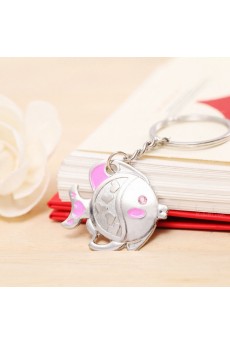 Couples Elegant Small Pendant Zinc Alloy Fish Keychain (A Pair)