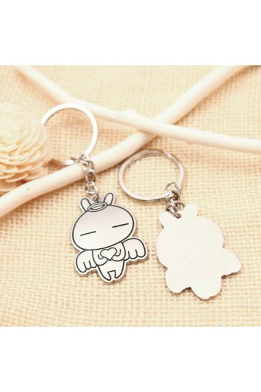 Cheap Small Pendant Zinc Alloy Baby Keychain (A Pair)