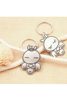 Cheap Small Pendant Zinc Alloy Baby Keychain (A Pair)