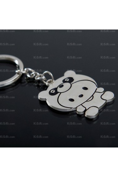 Personalized Small Pendant Zinc Alloy?Doll Keychain (A Pair)