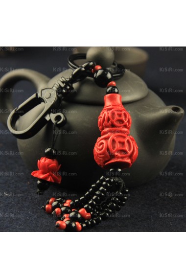 Personalized Cinnabar Gourd Keychain (A Pair)(Same Style)