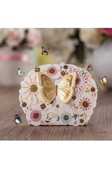 Classical Butterfly Wedding Favor Boxes (12 Pieces/Set)