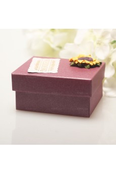 Exquisite Card Paper Wedding Favor Boxes (12 Pieces/Set)