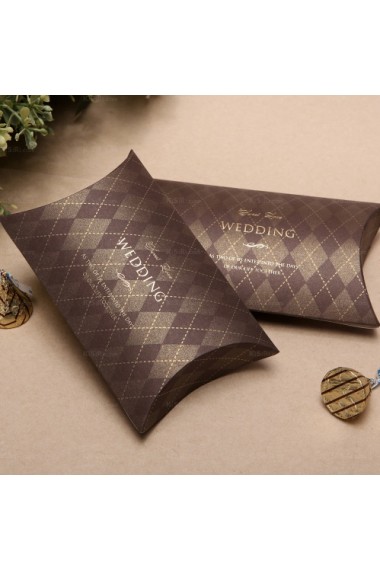 Classical Card Paper Wedding Favor Boxes (12 Pieces/Set)