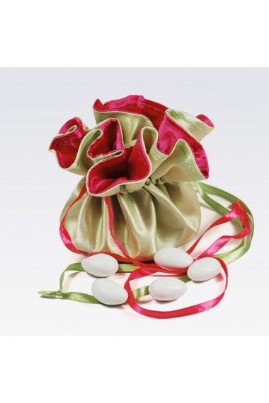 Ribbons Red Exquisite Wedding Favor Bags (12 Pieces/Set)