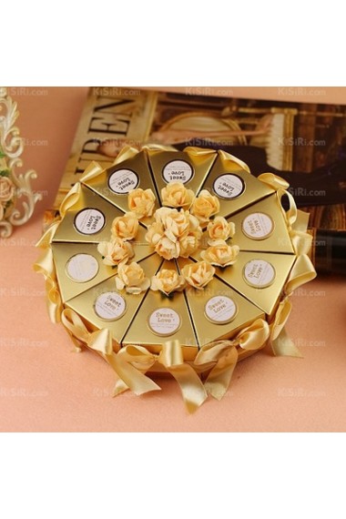 Elegant Wedding Favor Boxes (10 Pieces/Set)