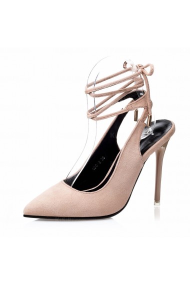 Apricot Color Pointed Toe Stiletto Heel Party Shoes (High Heel)