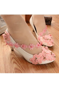 Fashionable Lace Bridal Wedding Shoes with Pearl