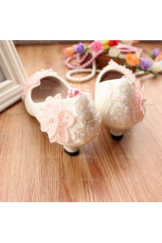 Lace Bridal Wedding Shoes with Pearl Sales Online