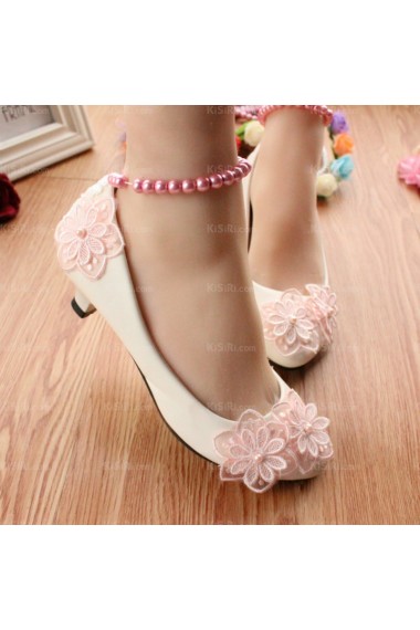 Lace Bridal Wedding Shoes with Pearl Sales Online