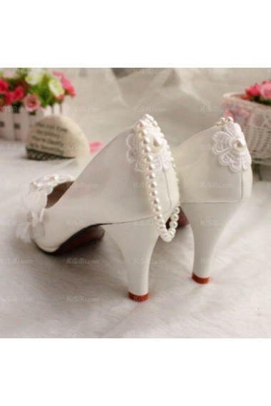 Fashionable Lace Bridal Wedding Shoes with Pearl