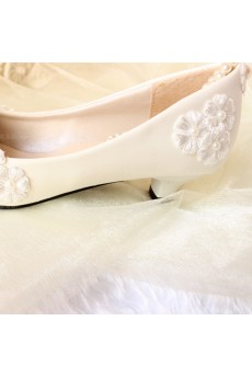 Best Wedding Bridal Shoes with Flower and Pearl