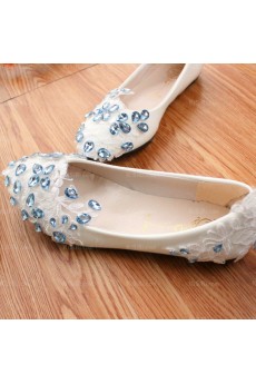 Fashionable Lace Bridal Wedding Shoes with Rhinestone