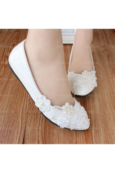 Cheap Lace Bridal Wedding Shoes with Pearl