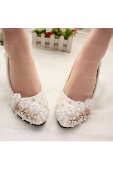 Best Wedding Bridal Shoes with Flower and Pearl