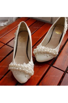 Spring White Lace Bridal Wedding Shoes for Sale