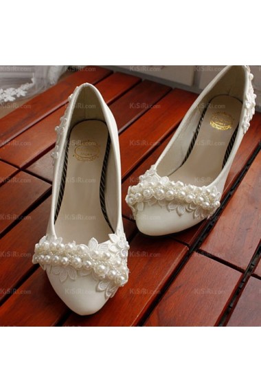 Spring White Lace Bridal Wedding Shoes for Sale