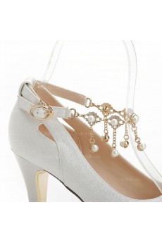 White Comfortable Wedding Shoes for Bridal 