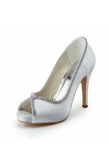 The Best Ivory White Wedding Bridal Shoes with Rhinestone