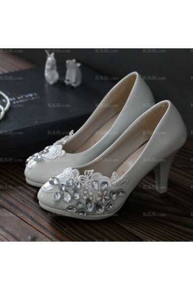 Cheap Lace Bridal Wedding Shoes with Rhinestone 