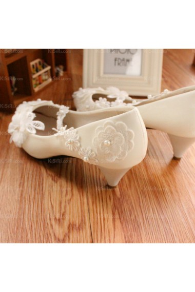 Best Lace Bridal Wedding Shoes with Pearl