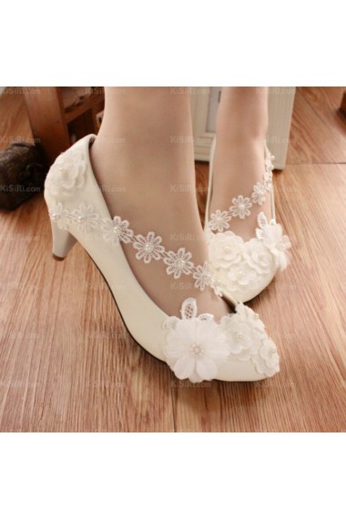 Best Lace Bridal Wedding Shoes with Pearl