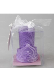 Crowne Beaded Mutiara Cylindrical Candle