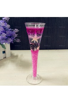 Personalized Light Incense Tall Glasses Jelly Candle 