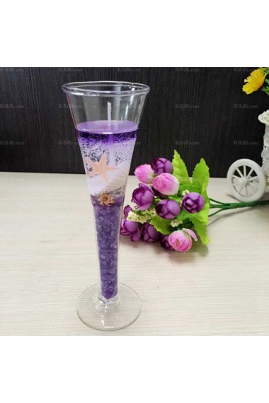 Personalized Light Incense Tall Glasses Jelly Candle 