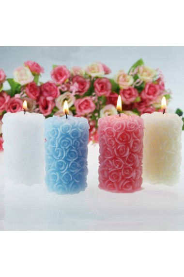 Cheap Rose Cylindrical Candle for Sale